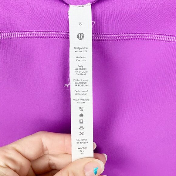lululemon | Swift Speed High Rise Crop Moonlit Magenta - Picture 7 of 7